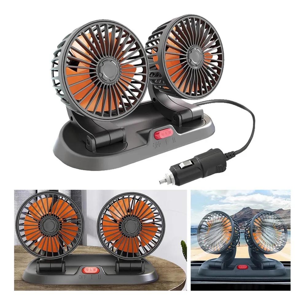 Miniatura 5 de Ventilador Para Carro Doble 360°